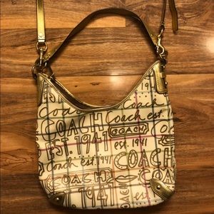 Coach Poppy Gold Crossbody Bags